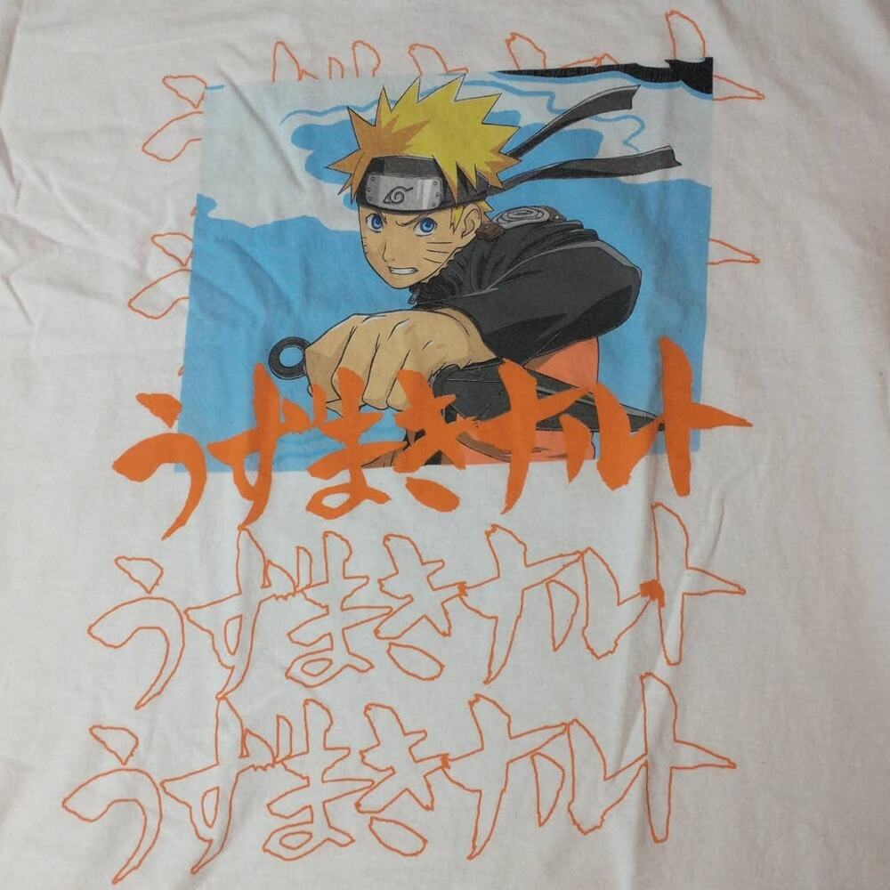 Naruto Shippuden Collection T-shirt. Men's XL. White.